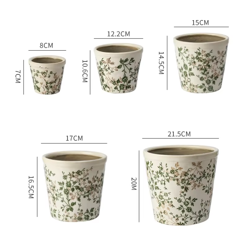 Pot de fleurs en céramique grand format