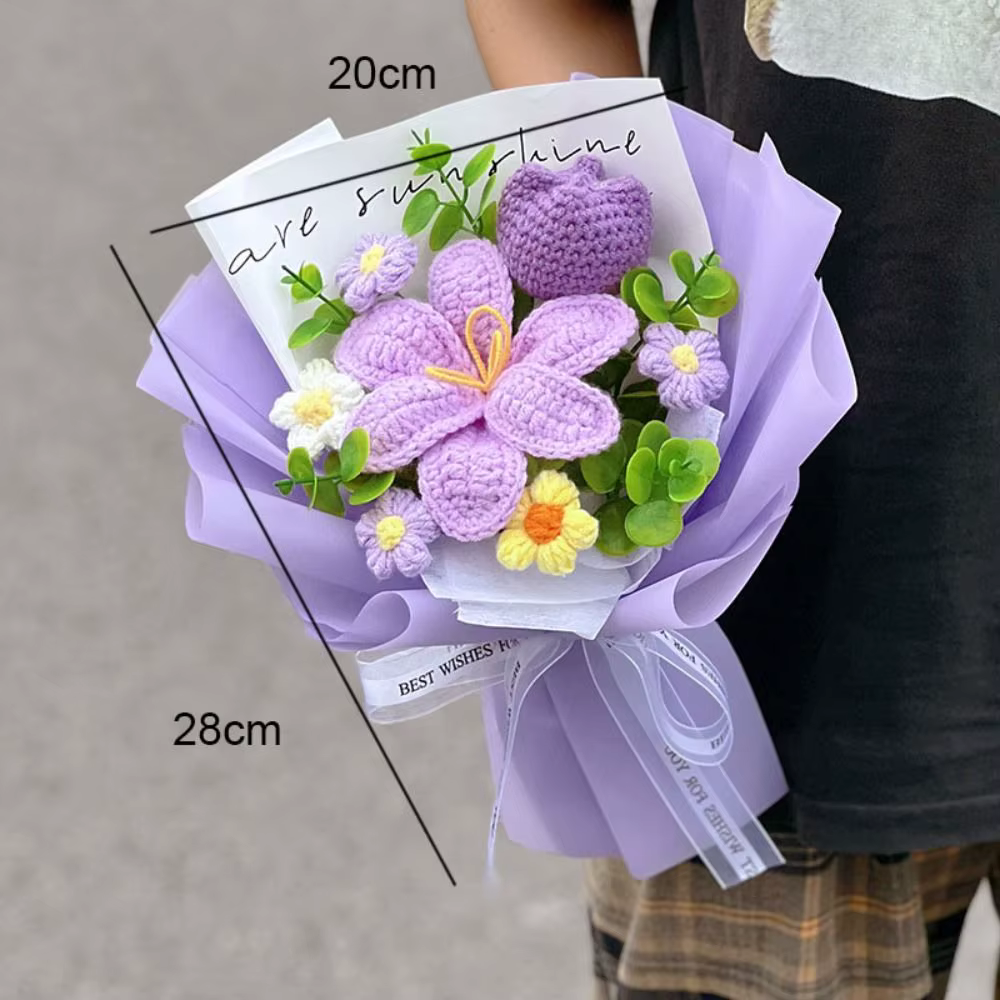Bouquet de fleurs en coton de qualité