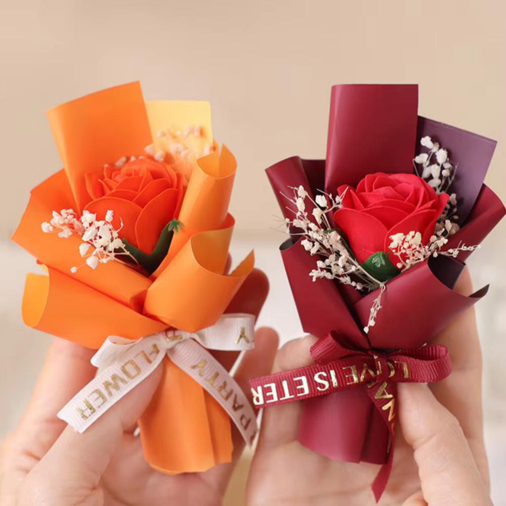 Mini Bouquet de fleurs de savon artificielles