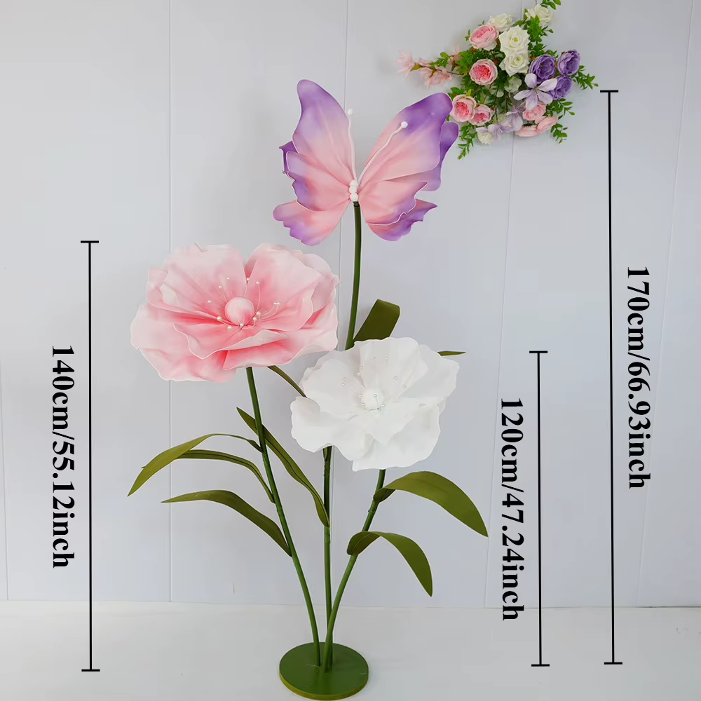 Fleurs artificielles géantes 170cm