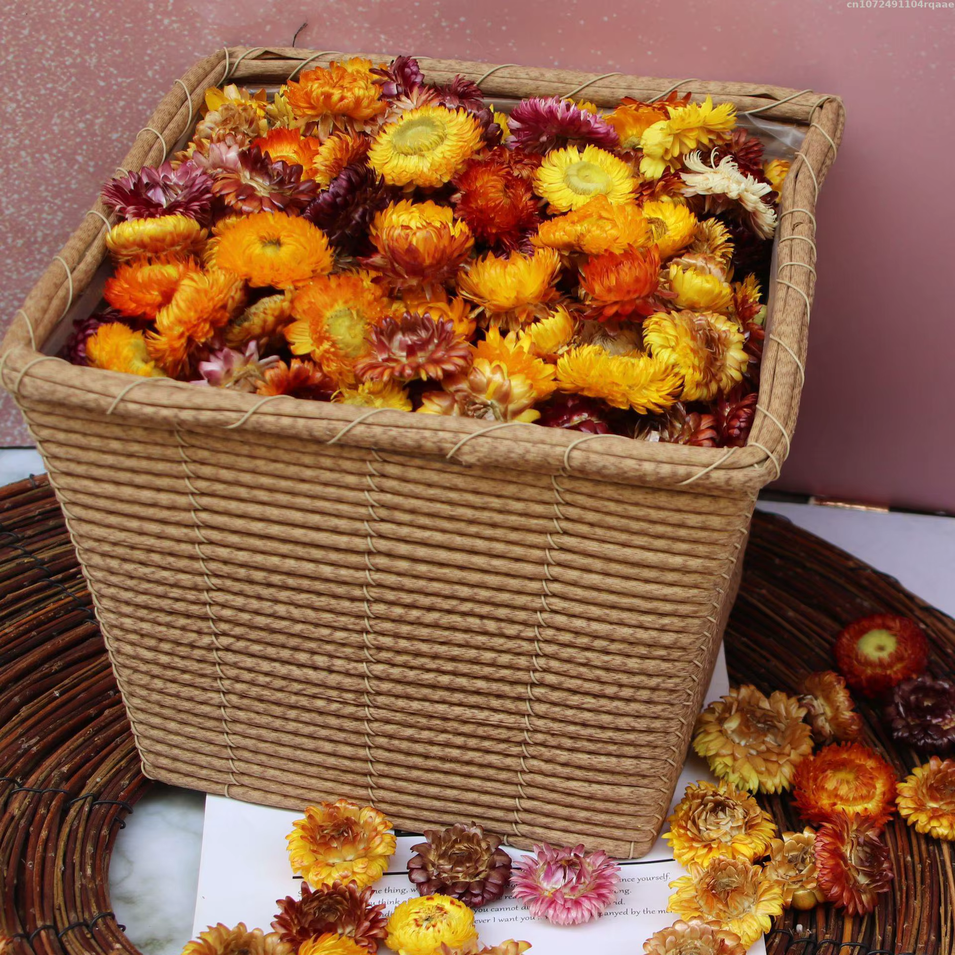 Qualité tournesol marguerite fleur séchée bricolage Epoxy résine moule maison décoration murale paille sèche