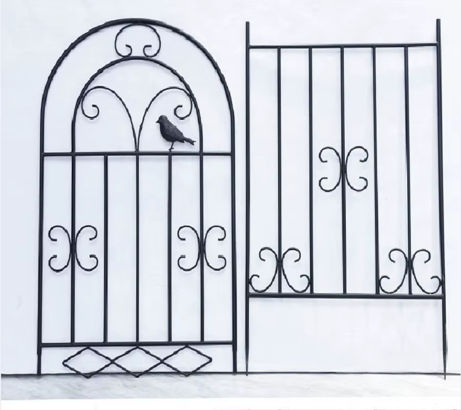Clôtures de jardin d'extérieur en fer pour plantes grimpantes et fleurs