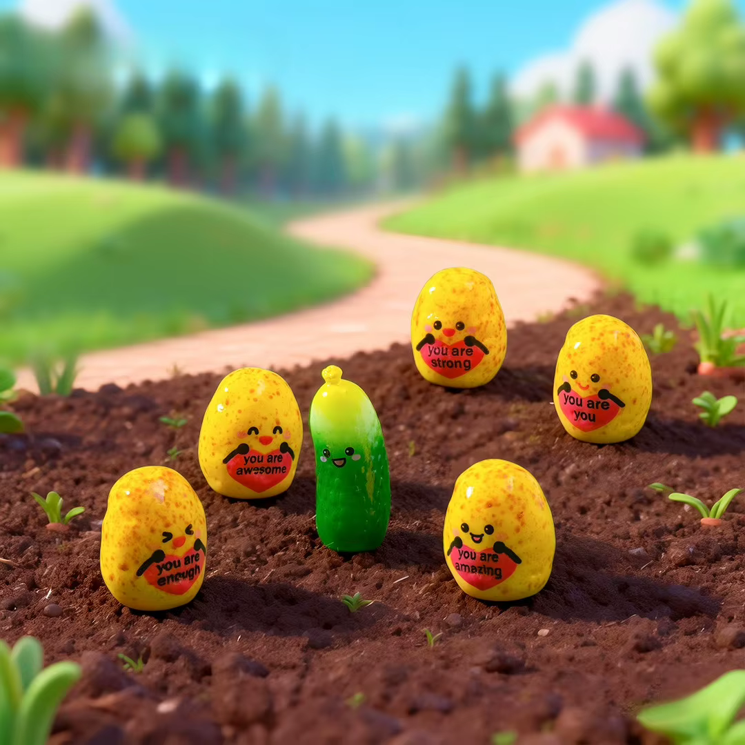 Figurines de pommes de terre miniatures inspirantes