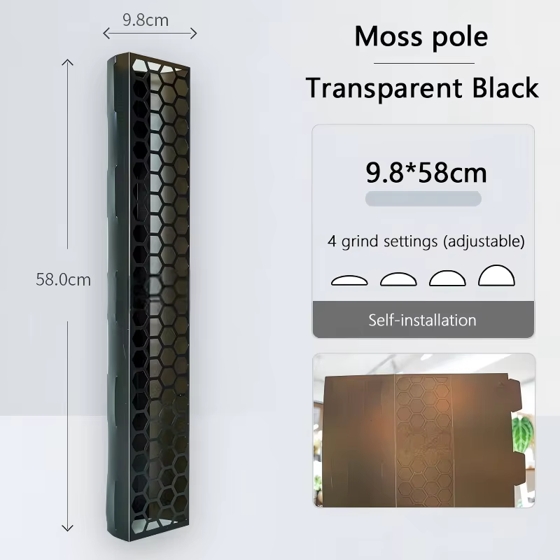 3 piquets de mousse en plastique extensibles pour l'entraînement des plantes grimpantes d'intérieur comme le Monstera pour une croissance verticale