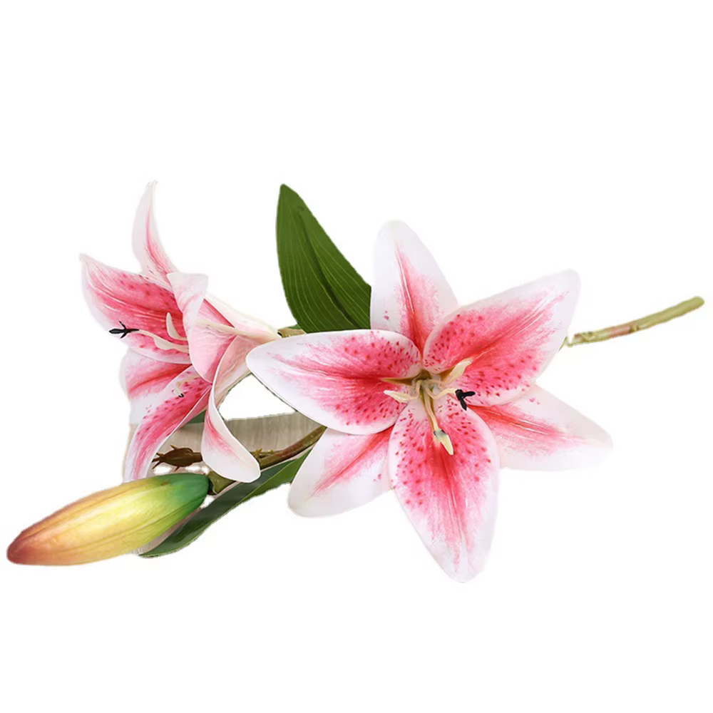 Fleurs artificielles de branche de lys