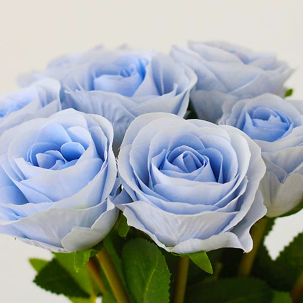 8 têtes de roses artificielles