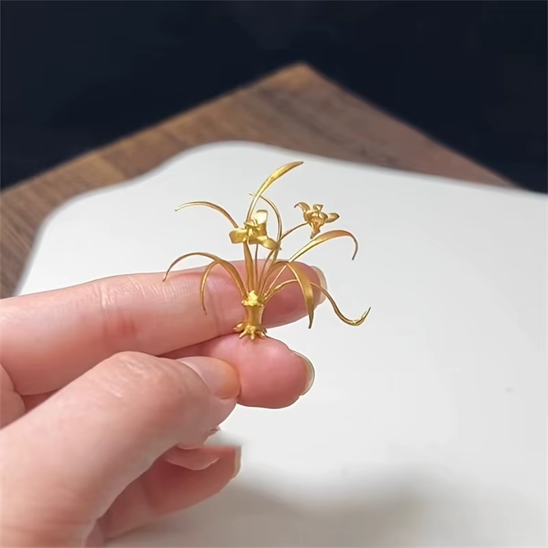1 pièce d'ornement élégant et polyvalent en forme d'orchidée