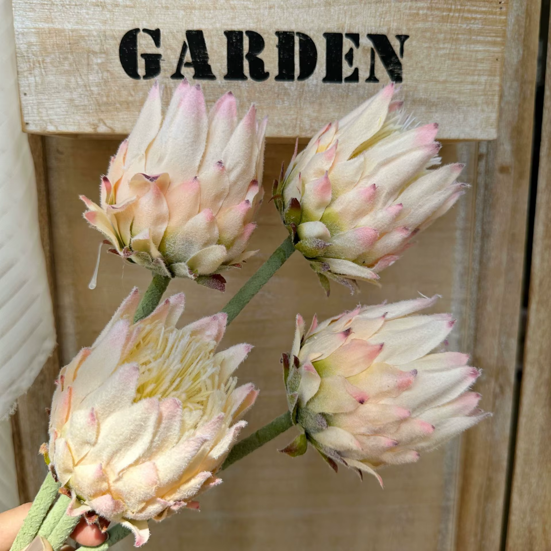 1 pièces 63cm artificiel haut de gamme unique nordique flocage artichaut fleur décoration de la maison accessoires de photographie de mariage
