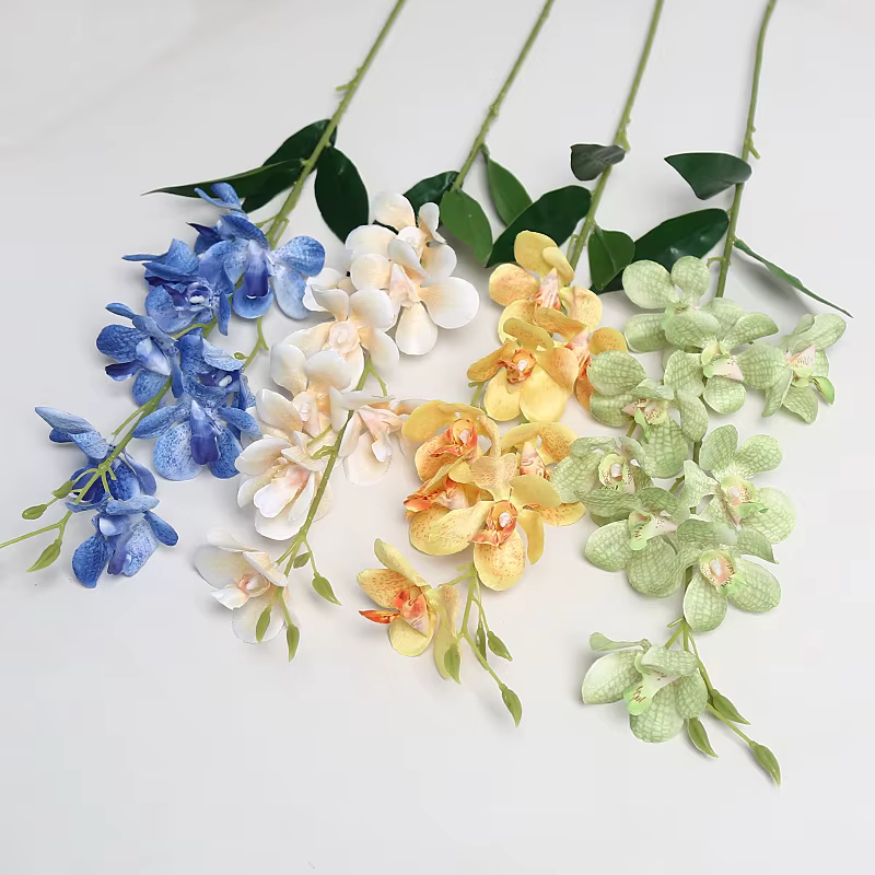 12 pièces de fleurs artificielles en soie