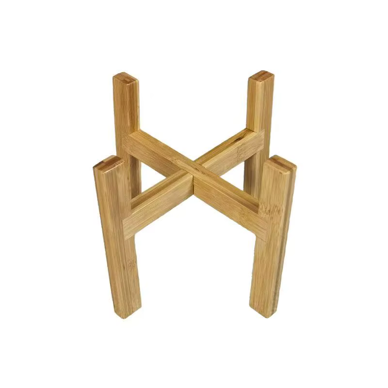 Support pour plantes en bambou naturel