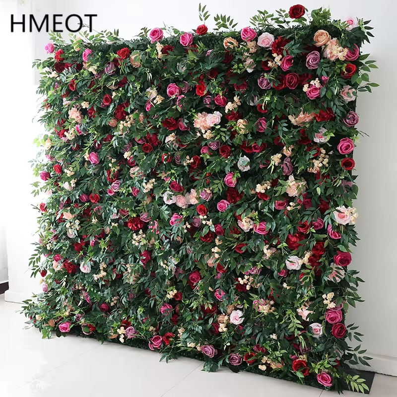 Plantes vertes roses colorées 5D