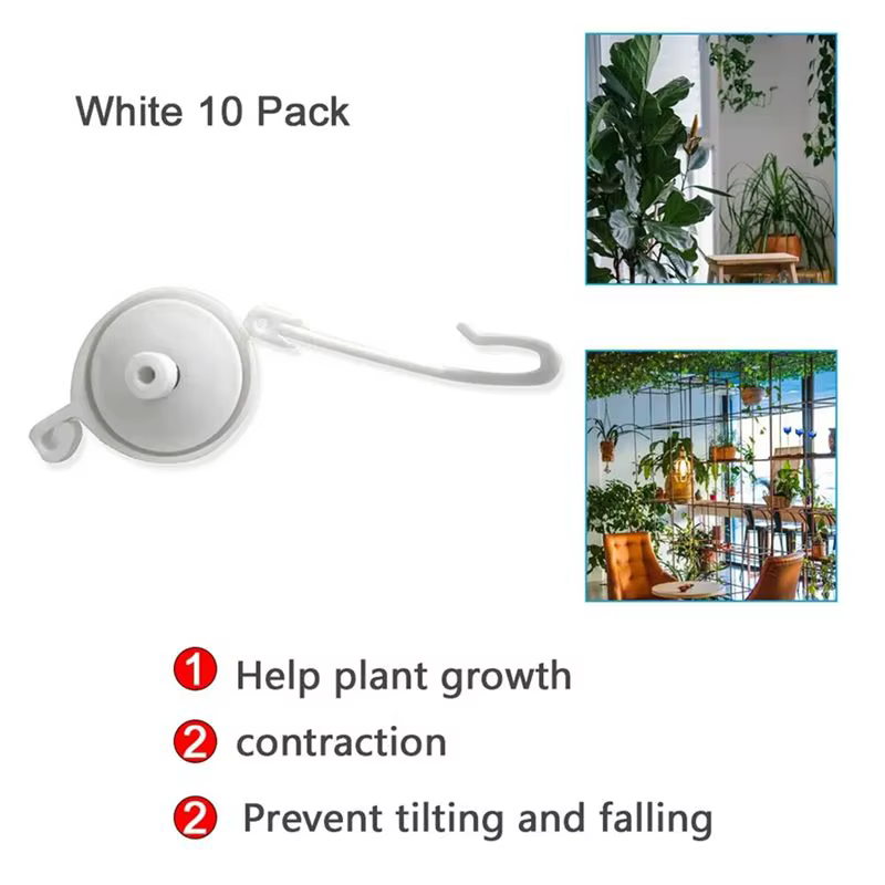 10Pcs Support de Croissance Rétractable Intelligent pour Plantes avec Bouchon