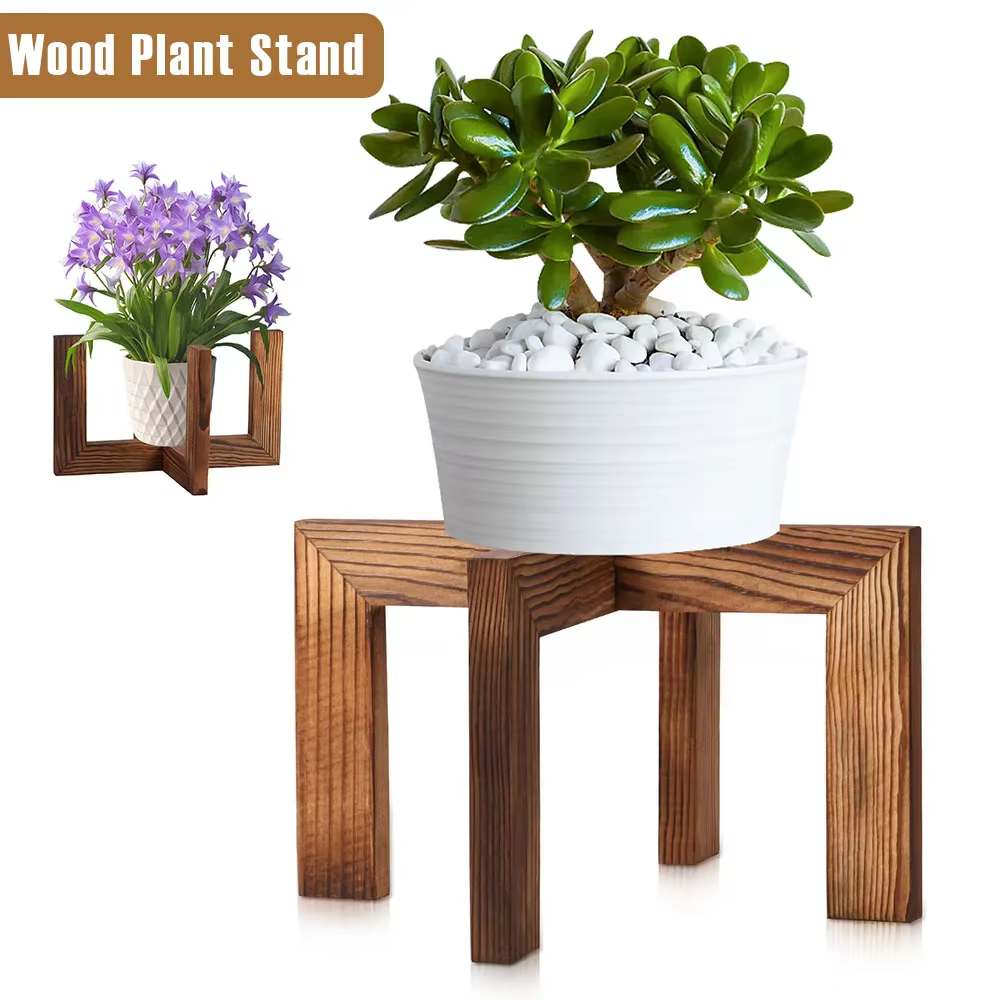Support pour plantes en bois
