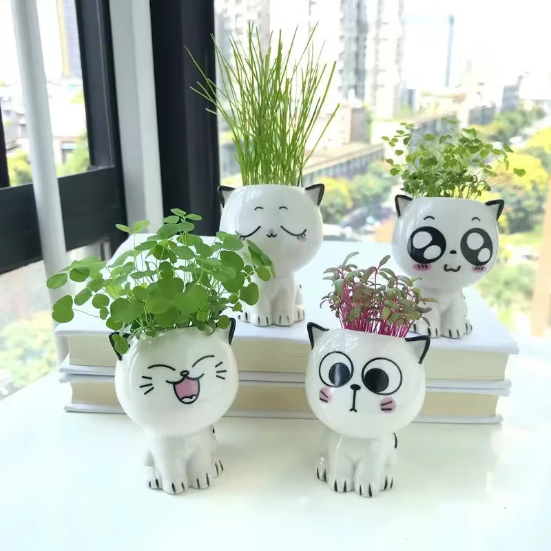 Pot de fleurs en céramique