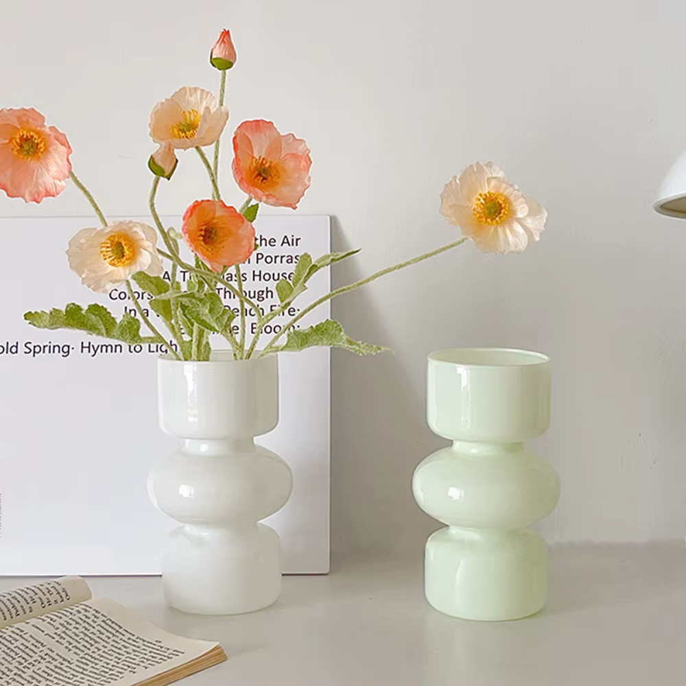 Ins-Vase à fleurs hydroponique en verre