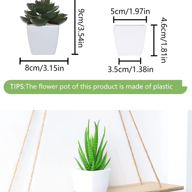 1 ensemble de bonsaï de plantes artificielles à feuilles persistantes