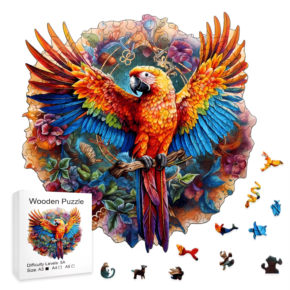 Magnifique puzzle en bois colibri – Décoration parfaite pour la maison et cadeau de vacances