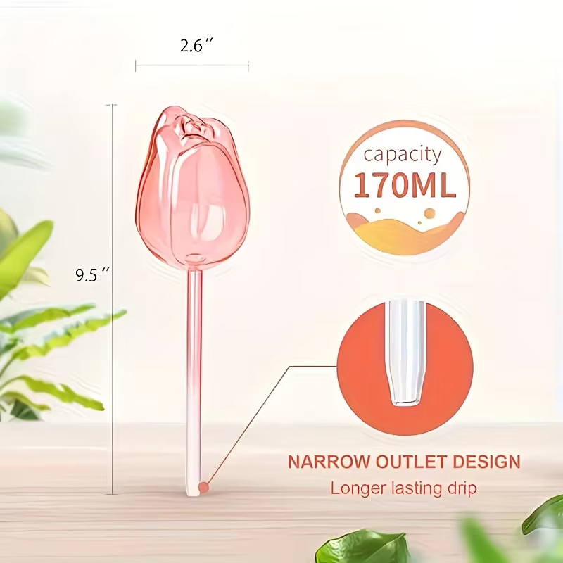 Boules d'arrosage pour plantes tulipes roses