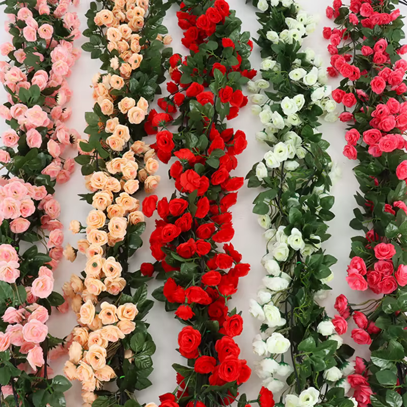 Vigne Artificielle Rose pour Guirxiété de Mariage