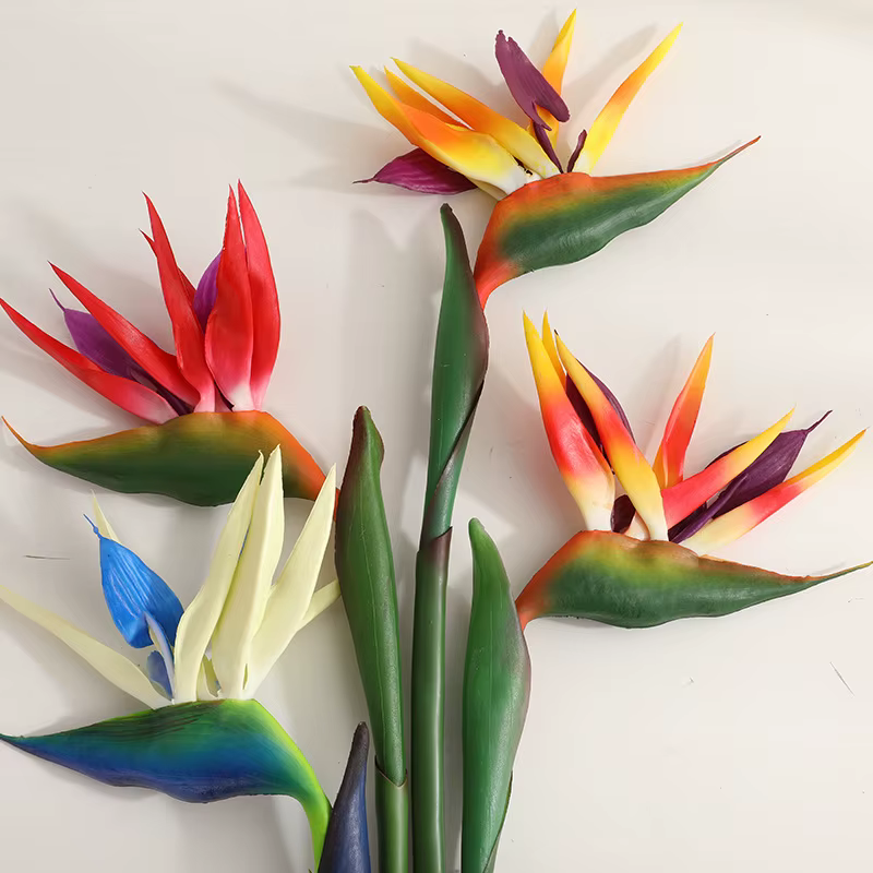 Fleur artificielle petit oiseau du paradis 80CM
