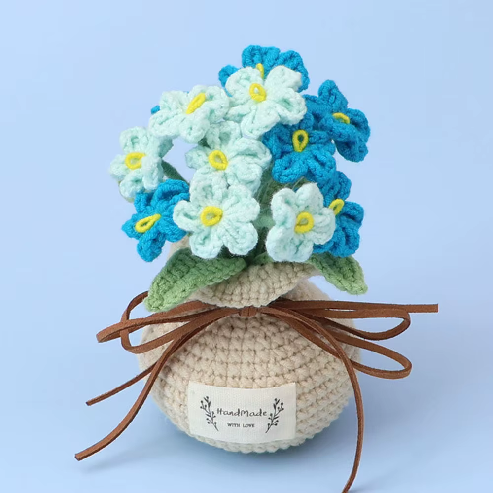 Pot de fleurs mignon tissé à la main