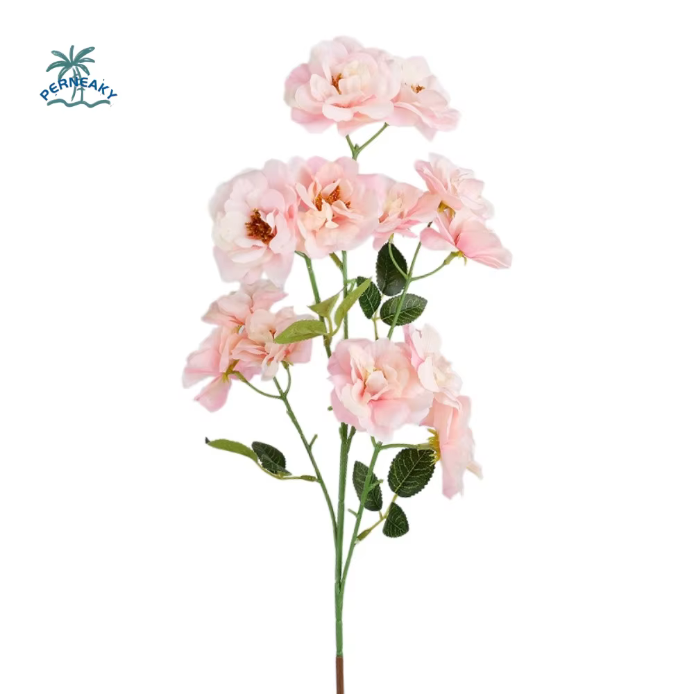 Rose artificielle réaliste au toucher naturel