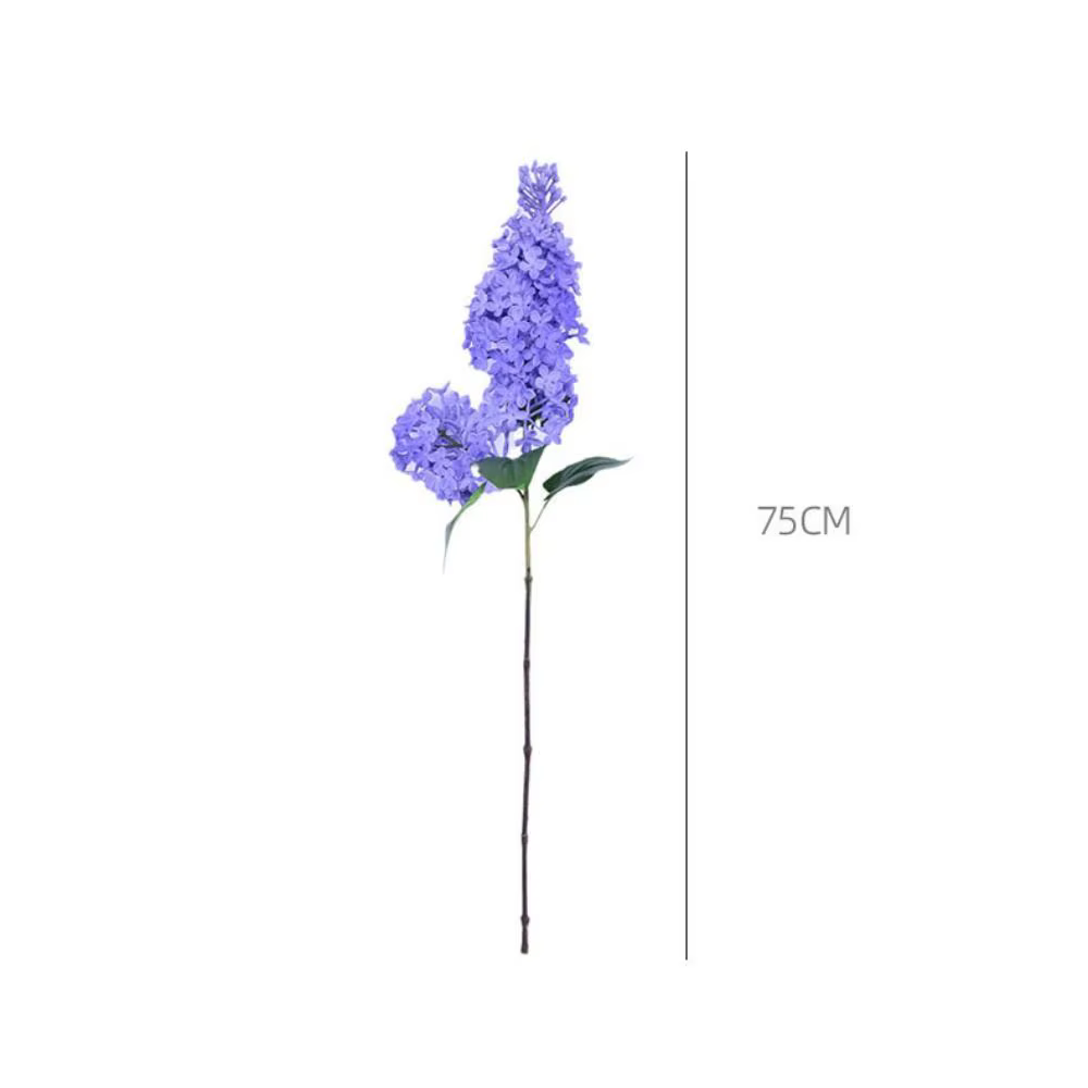 Fleur de lilas artificielle en silicone rose