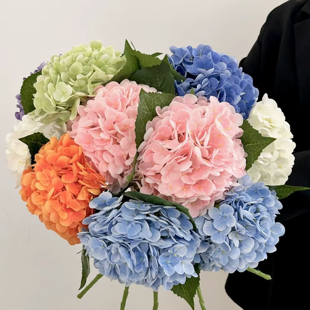 Fleurs artificielles en tissu de soie réalistes