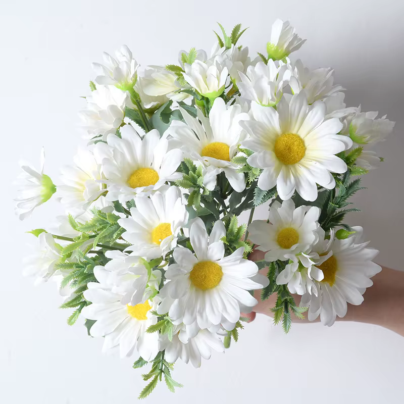 Fleur artificielle de soleil et de chrysanthème