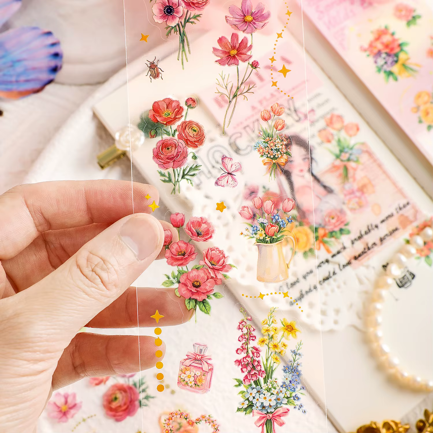 Série de stickers 4style Starry Field Flower Box
