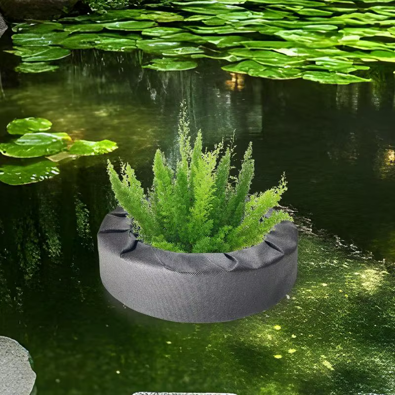 Jardinière d'étang flottant en tissu