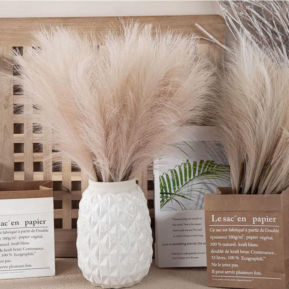 Pampa Moelleux Enge Boho Décoration Fleur Artificielle