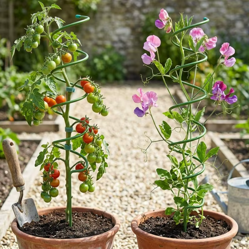 1/5 pièces Tuteurs spirales pour plantes