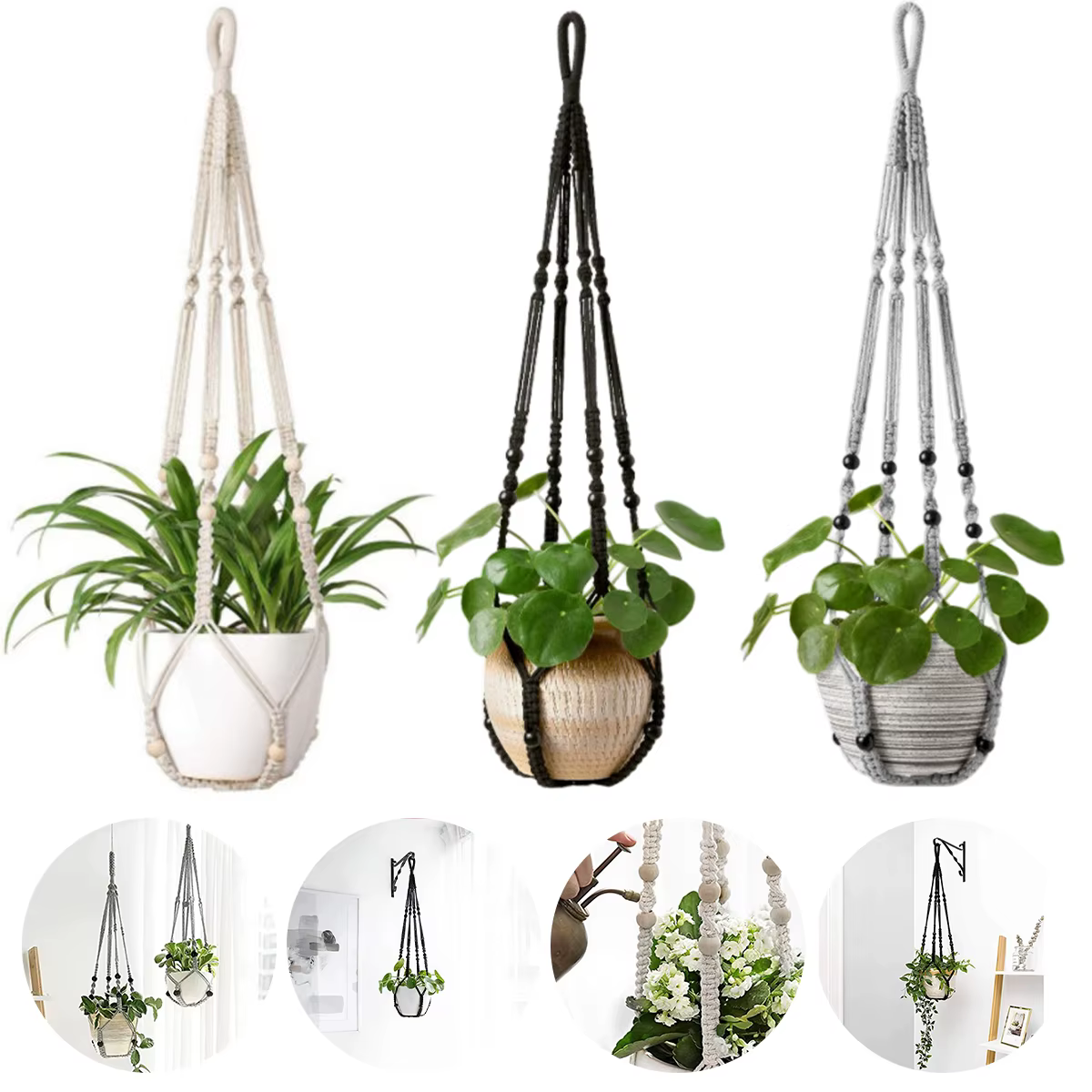Panier suspendu pour plantes vertes de jardinage