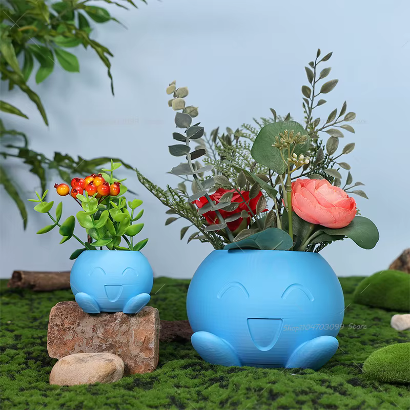Pots de fleurs étranges imprimés en 3D