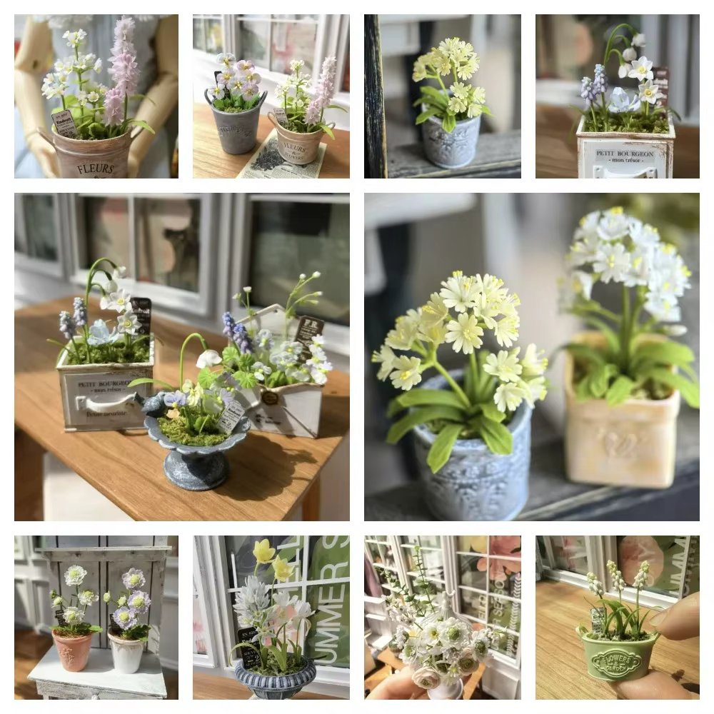 Simulation de fleurs miniatures
