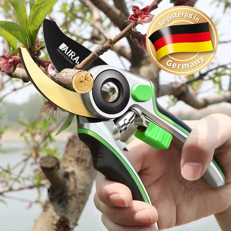 AIRAJPruning Shear Outils de jardin Plantes de jardinage multifonctions Ciseaux permettant d'économiser du travail Sécateurs de branches tranchantes ProtectionHandDurable