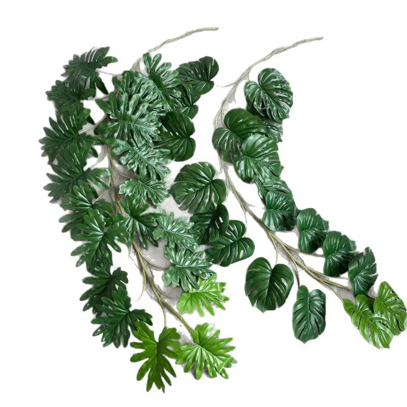 Plantes vertes artificielles en plastique