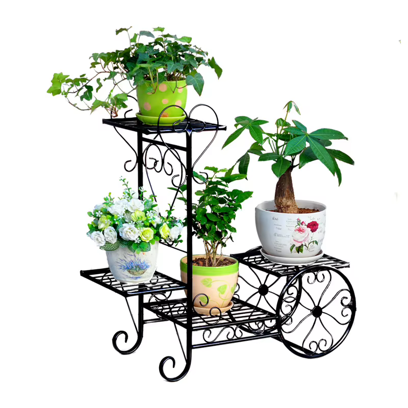 Support de fleurs en fer multicouche