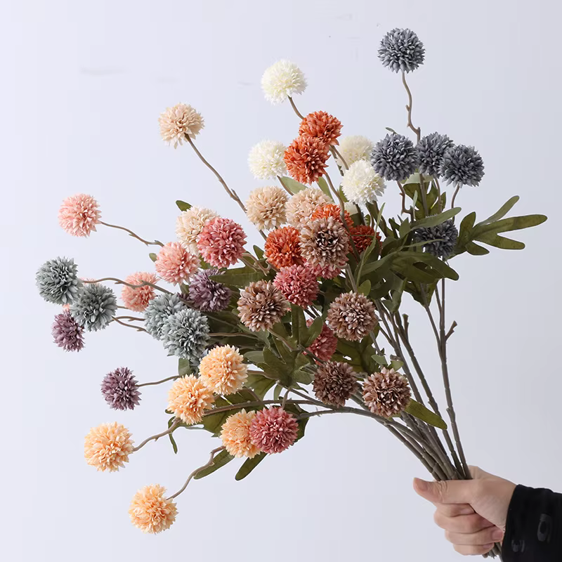 Bouquet de fleurs artificielles à cinq têtes