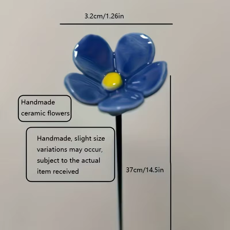 Nouvelles fleurs éternelles en céramique artisanales