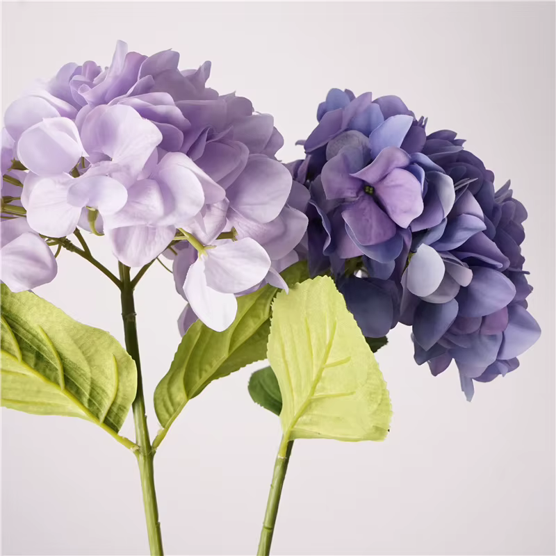 3 pièces fleurs artificielles d'hortensia d'été sans fin pour cérémonie de mariage Bouquet de mariée fausses