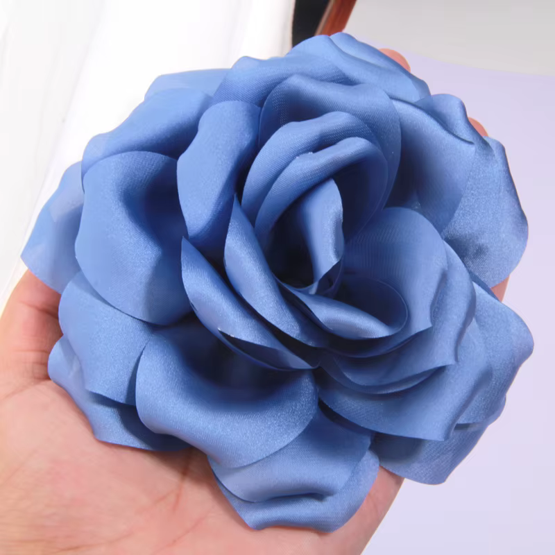 Lot de 10 fleurs artificielles vintage de 14 cm pour accessoires vestimentaires