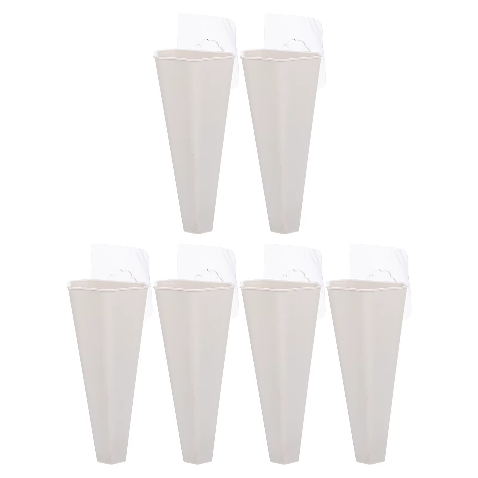 Lot de 6 pots de fleurs suspendus