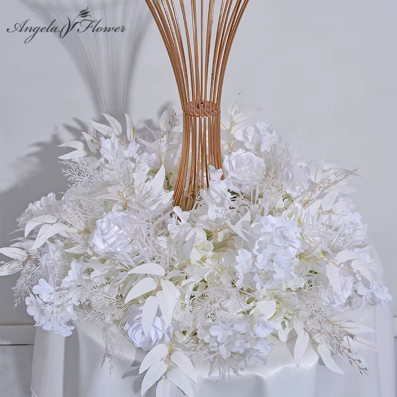 Guirlande de couronne verte série blanche