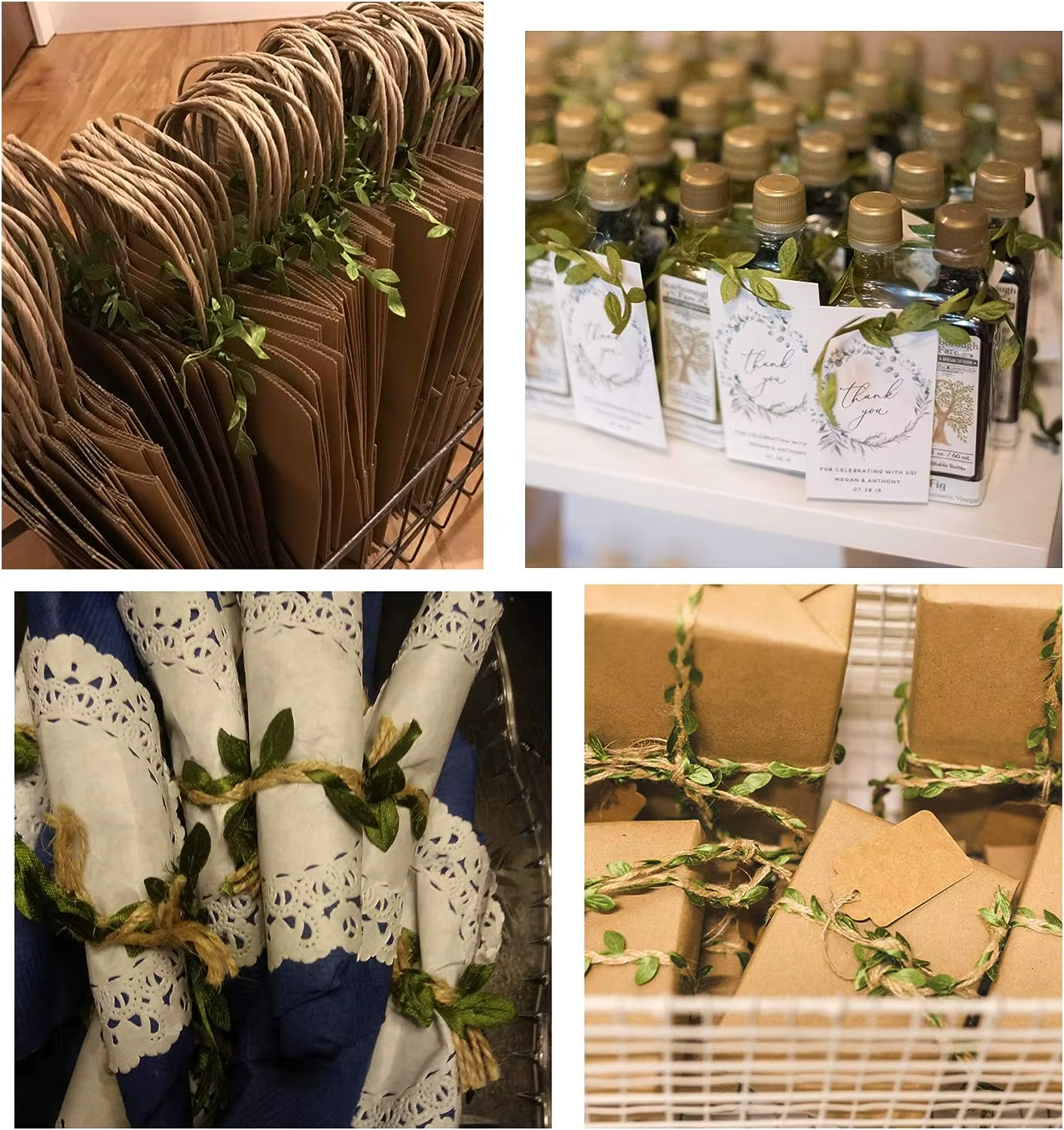 Vigne Verte Artificielle pour Décoration de ix