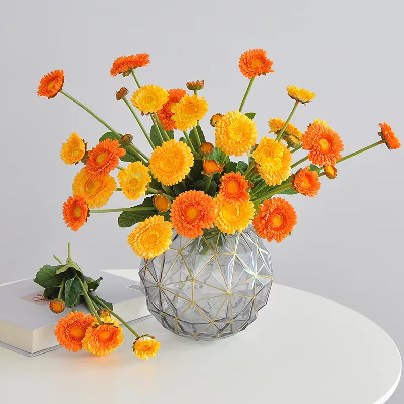 Calendule dorée artificielle 38CM