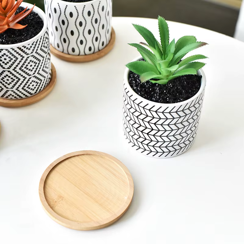 Pots de fleurs en céramique