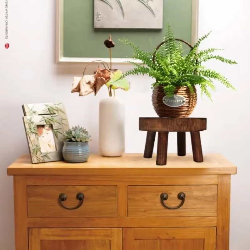 Support de plantes en bois