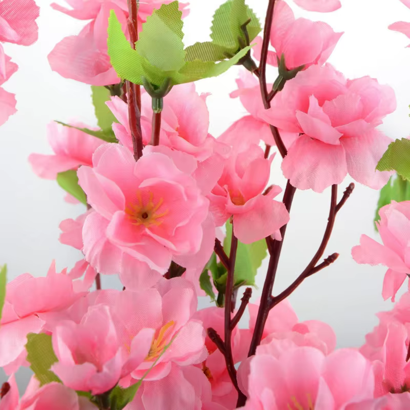 Bouquet de fleurs de pêcher artificielles